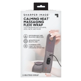 Sharper Image Calming Heat Massaging Flexi Wrap, Gray - Soothing Heat & Vibrations