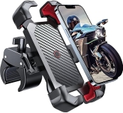 JOYROOM Motorcycle Phone Mount - Auto Lock, Anti-Shake Bike Holder for Bicycle - Quick Install Handlebar Mount, iPhone Samsung Compatible