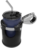 LEXIN LX-C3 Motorcycle Cup Holder with Swivel Mount, Large Boat Drink Holder, Metal Handlebar Mount for Passenger/ATV/Harley, Fits 7/8''-1 1/4'' Handlebars