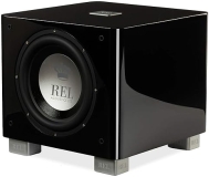 REL T/9x 10" Powered Subwoofer | Sealed Design, Class AB Amp, RCA Inputs | Deep Bass for HiFi, Home Theater, Surround Sound | High Gloss Black