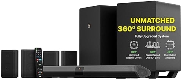 Nakamichi Shockwafe Ultra 9.2.4 Soundbar with Dolby Atmos/DTS:X, Dual Subwoofers, Rear Surround Speakers & eARC