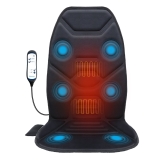 Comfier Heated Massage Seat Cushion with Vibration - Chair Back Massager Pad
