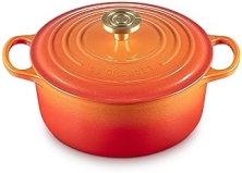 Le Creuset 4.5 qt. Round Dutch Oven in Flamme Doree, Enameled Cast Iron