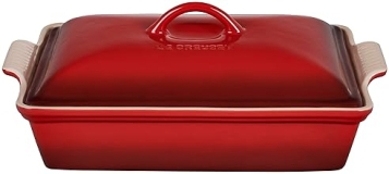 Le Creuset 4 qt. Heritage Rectangular Casserole, Cerise - 12" x 9