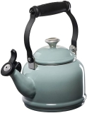 Le Creuset Demi Tea Kettle, Sea Salt, 1.25 qt, Enamel Steel & Metal Finish