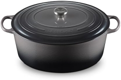 Le Creuset Enameled Cast Iron Oval Dutch Oven 15.5 qt. Oyster