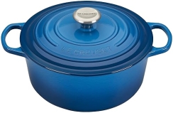 Le Creuset 5.5 qt. Enameled Cast Iron Round Dutch Oven in Marseille Blue