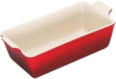 Le Creuset Stoneware Heritage Loaf Pan 9x5x3 Cerise - 1.5 qt