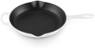Le Creuset 10.25" Enameled Cast Iron Skillet in White - 1-3/4 qt