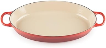 Le Creuset Oval Baker 3 Quart Cerise Enamel Cast Iron - Signature Collection