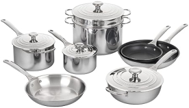 Le Creuset Tri-Ply Stainless Steel 12-Piece Cookware Set