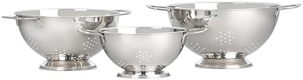 Le Creuset Large Stainless Steel Stackable Colander Set - Pack of 3