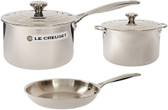 Le Creuset Tri-Ply Stainless Steel 5-Piece Cookware Set