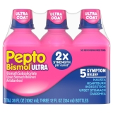 Pepto Bismol Ultra Strength Liquid - Original Flavor - 12 fl oz (3 Pack)