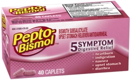 Pepto-Bismol Original Caplets 40 ea (Pack of 4)