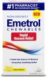 Emetrol Nausea Relief Tablets, Lemon Flavor, 42 Ea, 2 Pack