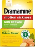 Dramamine Naturals Non-Drowsy Ginger Tablets (48-Pack)