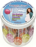 Three Lollies Preggie Pop Drops - 28 Lollipops for Morning Sickness & Nausea Relief