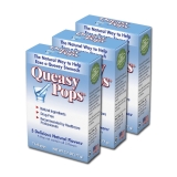 Three Lollies Queasy Pops Nausea Relief Lollipops - All-Natural, Drug-Free - 5 Flavors - 7 ct x 3
