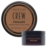 American Crew Men's Hair Pomade - Medium Hold & High Shine Styling Gel, 3 oz