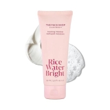 LG HOUSEHOLD&HEALTHCARE Rice Water Bright Foaming Facial Cleanser with Ceramide - Vegan & Hydrating Korean Skin Care (100ml)