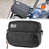 KEMIMOTO Universal Motorcycle Handlebar Tool Bag for Cruiser Softail Dyna Sportsters