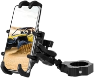 ZIDIYORUO 360° Rotation UTV Phone Mount for 1.75"-2" Roll Bar, Aluminum Alloy Heavy Duty Holder for Polaris RZR/Can Am X3