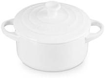 Le Creuset Mini Round Cocotte 24 oz White Stoneware