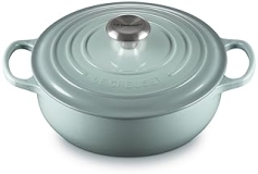 Le Creuset 3.5qt Signature Round Sauteuse in Sea Salt Enameled Cast Iron