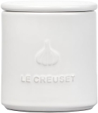 Le Creuset Stoneware Garlic Keeper, 14 oz, White - Kitchen Storage Solution