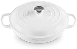 Le Creuset 3.5 qt. Enameled Cast Iron Signature Braiser in Marble Finish
