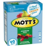Mott's Assorted Fruit Flavored Snacks, 90-Count, 2-Pack, 0.8 oz. each