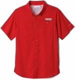 Columbia Boys' Tamiami Short Sleeve Shirt - Big Kids Performance Top