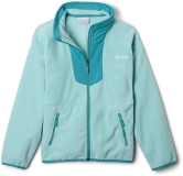 Columbia Youth Unisex Sequoia Grove Full Zip Fleece, Spray/Teal, Size Medium