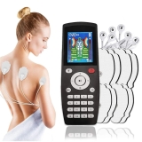 INSMART Rechargeable TENS Unit Muscle Stimulator with 10 Electrode Pads - 16 Modes, 20 Intensities - Pain Management Massager