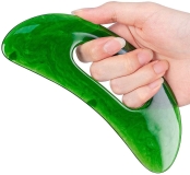 ZİEDİOP Gua Sha Massage Tool with Handle for Lymphatic Drainage and Cellulite Removal - Back, Neck, Face, Leg