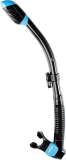 Cressi Adult Diving Dry Snorkel - Supernova Dry with Splash Guard and Top Valve