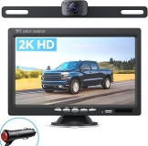 eRapta Truck Backup Camera Kit with 7'' HD Monitor, IP69 Waterproof, Night Vision - DIY Grid Lines - AY7