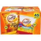 Goldfish Crackers Variety Pack - Cheddar Colors & Flavor Blasted Xtra Cheddar, 45 Ct