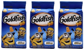 Goldfish Minions Baked Cheddar Snack Crackers 6.6oz - Pack of 3