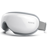 RENPHO Eye Massager with Heat & Vibration - 5 Modes, Bluetooth Music, USB Rechargeable - White