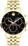 Movado Museum Classic Men's Watch - Swiss Quartz Chronograph, Stainless Steel Bracelet - 3 ATM Water Resistance - Luxury Fashion Timepiece - 42mm