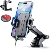 SUUSON 3-in-1 Car Phone Holder Mount with Powerful Suction for Dashboard, Air Vent, Windshield - iPhone Android (Black)"