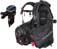 Atomic Aquatics BC1 Black with SS1 Titanium Safe Second Octo - Medium-Large