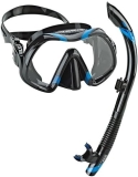 Atomic Aquatics Venom Mask and SV2 Snorkel Combo (Black/Blue)