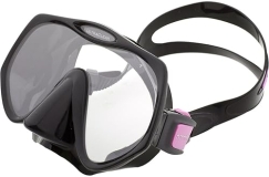 Atomic Aquatics Frameless Scuba Diving Dive Mask (Pink/Black Medium (Smaller faces))